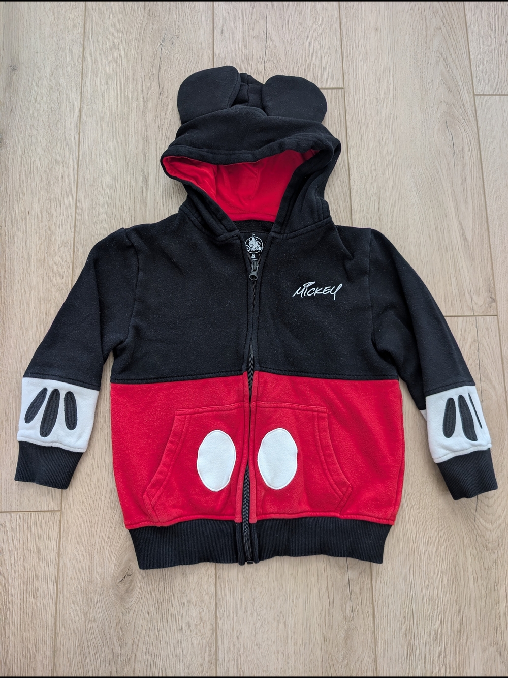 Disney Mickey Mouse Zip-Up Hoodie With Ears for Kids